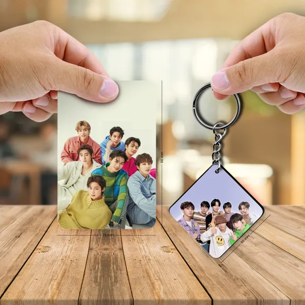 Multicolor_Enhypen_Group_Keychain_(_With_8_Freebie_Photo_Cards_)_Canvas_Art_(2.5_Inch_X_2.5_Inch)