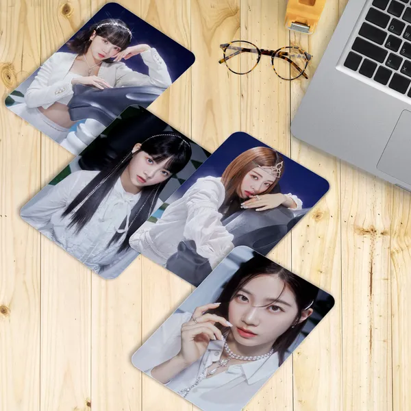 Multicolor_9_Cm_Le_Sserafim_"Fearless"_Photocards_(_Set_Of_16_)_Reusable_Sticker_(Pack_Of_1)
