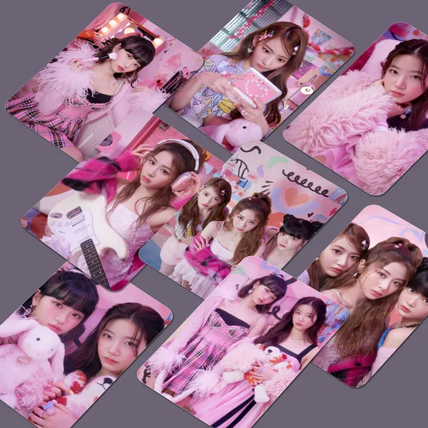 Multicolor_9_Cm_Le_Sserafim_"Fearless"_Photocards_(_Set_Of_16_)_Reusable_Sticker_(Pack_Of_1)