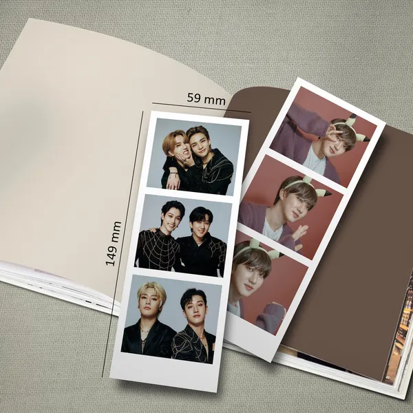 Multicolor_15_Cm_Stray_Kids_Photostrip_Stickers_(Set_Of_15)_Non-Reusable_Sticker_(Pack_Of_1)