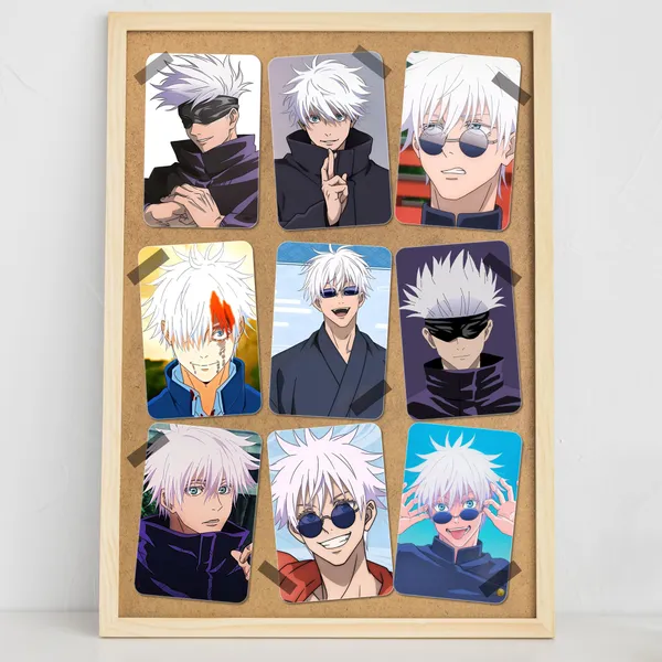 Multicolor_Jujutsu_Kaisen_"Gojo_Satorou"_Bias_Pack_Photo_Cards_(_Set_Of_15_+_1_Freebie_)_Anime_Merch_Fine_Art_Print_(4.3_Inch_X_2.7_Inch)