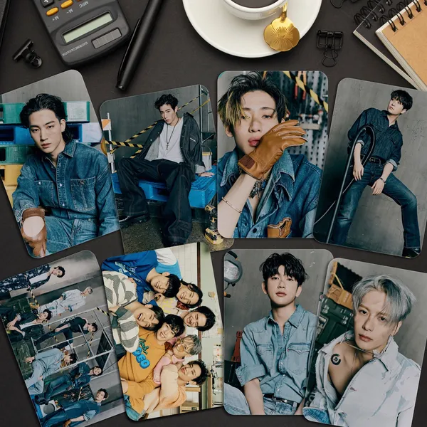 Multicolor_9_Cm_Got7_Mini_Album_Photocards_(_Set_Of_14_+_2_Freebies_)_Reusable_Sticker_(Pack_Of_16)