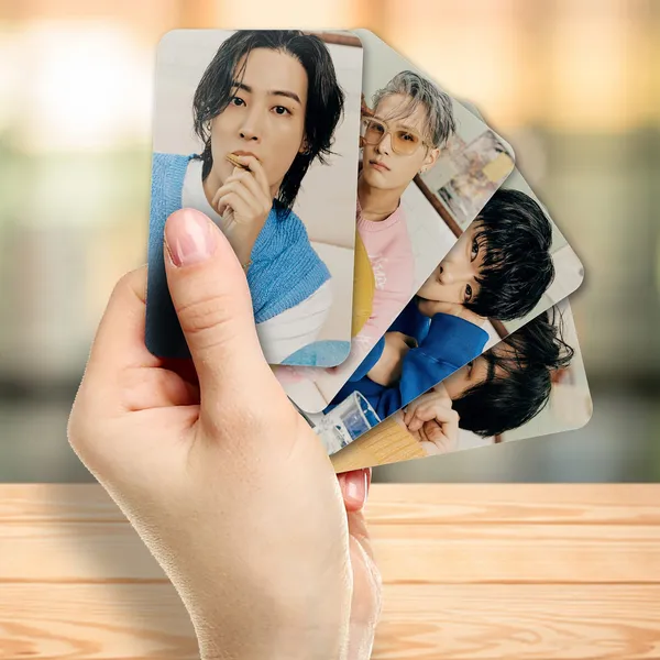 Multicolor_9_Cm_Got7_Mini_Album_Photocards_(_Set_Of_14_+_2_Freebies_)_Reusable_Sticker_(Pack_Of_16)