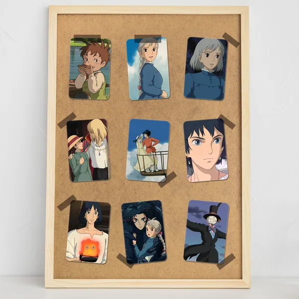 Multicolor_Howl'S_Moving_Castle_Studio_Ghibli_Anime_Photo_Cards_(_Set_Of_14_+_2_Freebie_)_Fine_Art_Print_(2.7_Inch_X_4.1_Inch)