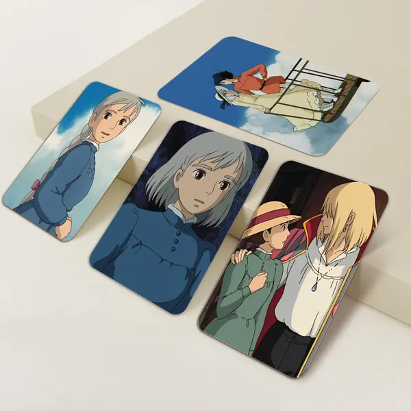 Multicolor_Howl'S_Moving_Castle_Studio_Ghibli_Anime_Photo_Cards_(_Set_Of_14_+_2_Freebie_)_Fine_Art_Print_(2.7_Inch_X_4.1_Inch)