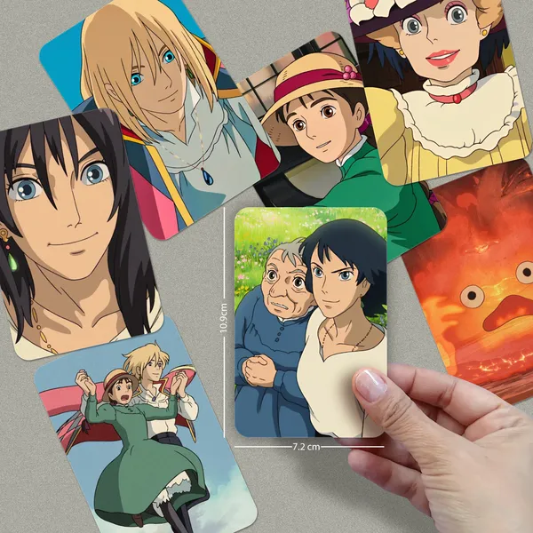 Multicolor_Howl'S_Moving_Castle_Studio_Ghibli_Anime_Photo_Cards_(_Set_Of_14_+_2_Freebie_)_Fine_Art_Print_(2.7_Inch_X_4.1_Inch)
