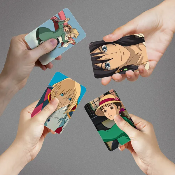 Multicolor_Howl'S_Moving_Castle_Studio_Ghibli_Anime_Photo_Cards_(_Set_Of_14_+_2_Freebie_)_Fine_Art_Print_(2.7_Inch_X_4.1_Inch)
