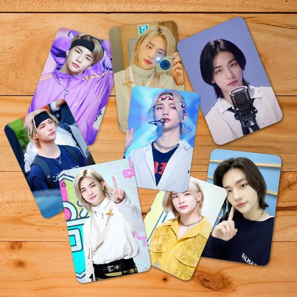 Multicolor_Stray_Kids_Member_"Hyunjin"_Bias_Photo_Cards_(_Set_Of_16_+_2_Stickers_)_Photographic_Paper_(2.5_Inch_X_3.5_Inch)