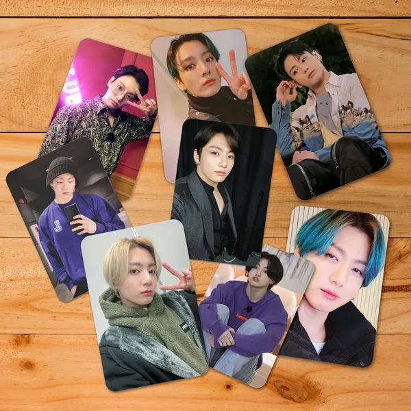Multicolor_Bts_"Jungkook"_Member_Photo_Card_Bias_Pack_(_Set_Of_16_+_2_Stickers_)_Photographic_Paper_(2.8_Inch_X_3.5_Inch)