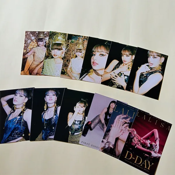 Multicolor_9_Cm_Lalisa_Song_Solo_Album_Stickers_(_Set_Of_12_+_3_Freebies_)_Self_Adhesive_Sticker_(Pack_Of_12)