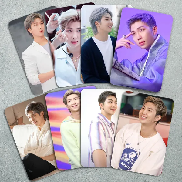 Multicolor_10.9_Cm_Bts_Namjoon_(_Member_Of_Bts_)_Photocards_(_Set_Of_16_)_+_2_Freebies_Reusable_Sticker_(Pack_Of_16)