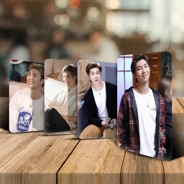 Multicolor_10.9_Cm_Bts_Namjoon_(_Member_Of_Bts_)_Photocards_(_Set_Of_16_)_+_2_Freebies_Reusable_Sticker_(Pack_Of_16)