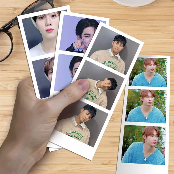 Multicolor_15_Cm_Seventeen_K-Pop_Photostrip_Stickers_(Set_Of_12)_Self_Adhesive_Sticker_(Pack_Of_1)