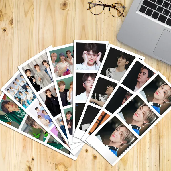Multicolor_15_Cm_Seventeen_K-Pop_Photostrip_Stickers_(Set_Of_12)_Self_Adhesive_Sticker_(Pack_Of_1)