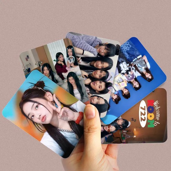 Multicolor_9_Cm_New_Jeans_Season_Greetings_2023_Photocards_(Set_Of_14+2_Freebie)_Reusable_Sticker_(Pack_Of_16)