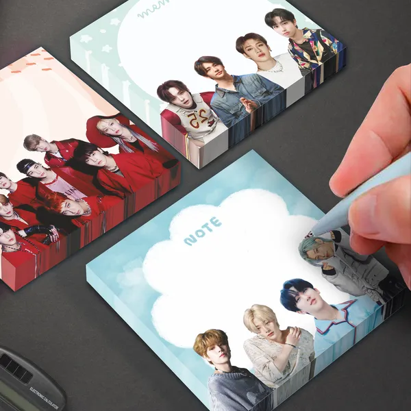 Multicolor_Stray_Kids_Cute_Memo_Pad_03_(_Each_Pad_100_Pages_)_Paper_Print_(3.8_Inch_X_3.8_Inch)