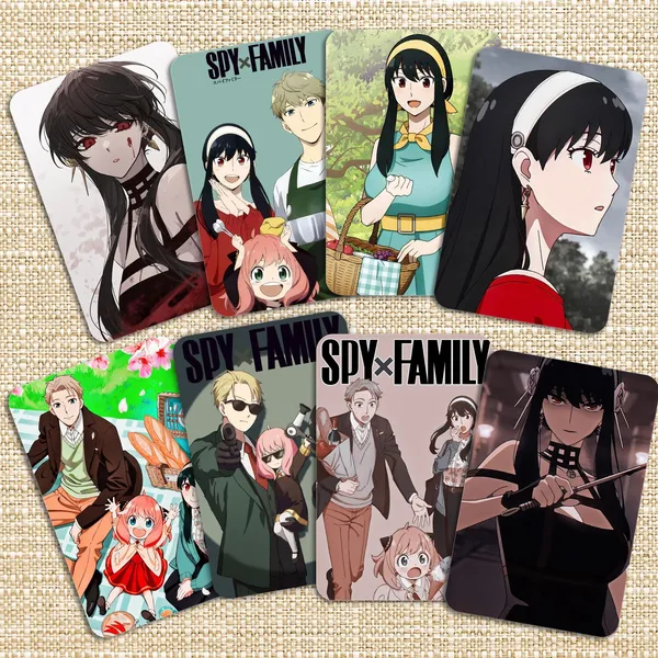 Multicolor_Spy_X_Family_Anime_Photocards_(_Set_Of_12_+_4_Freebies_)_Paper_Print_(4.2_Inch_X_2_Inch)