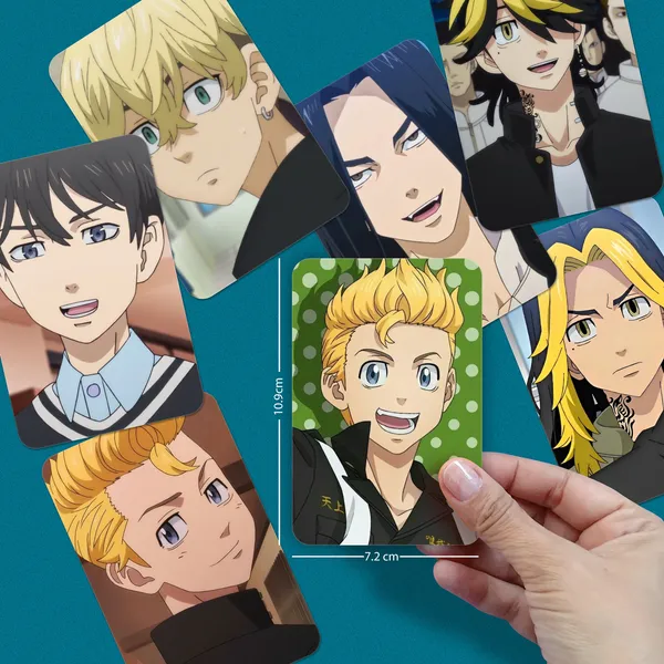 Multicolor_Tokyo_Revengers_Anime_Members_Photo_Cards_(_Set_Of_14_+_2_Freebies_)_Photographic_Paper_(2.8_Inch_X_3.5_Inch)