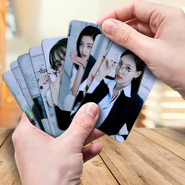 Multicolor_22.86_Cm_Twice_Formula_Of_Love_Album_Photocards_(_Set_Of_16_+_2_Freebies_)_Reusable_Sticker_(Pack_Of_16)