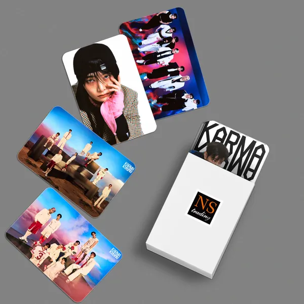 Stray_Kids_"Karma"_Album_Glossy_Laminated_Photocards_(Set_of_28+4_Freebies)
