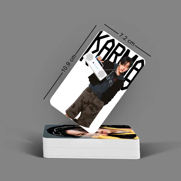 Stray_Kids_"Karma"_Album_Glossy_Laminated_Photocards_(Set_of_28+4_Freebies)