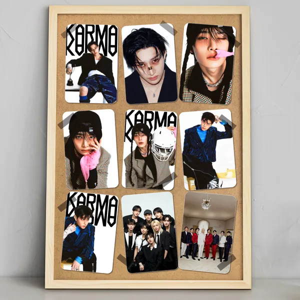 Stray_Kids_"Karma"_Album_Glossy_Laminated_Photocards_(Set_of_28+4_Freebies)