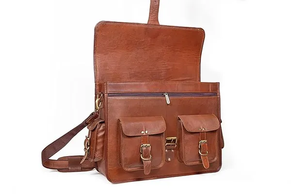 Brown_Handmade_16_Inch_Double_Pocket_Laptop_Bag_(_13x18_inchs_)