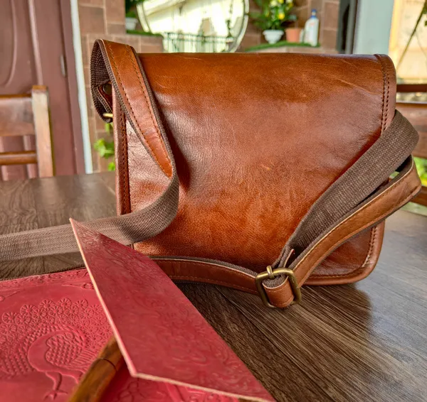 Brown_Small_Genuine_Leather_Bag,_Rustic_Genuine_Leather_Shoulder_Bag,_Cross_Body_Purse,_Vintage_Look_Genuine_Leather_Phone/I_Pad_Tablet_Bag_For_Her_Or_Him_(_7x8_inchs_)