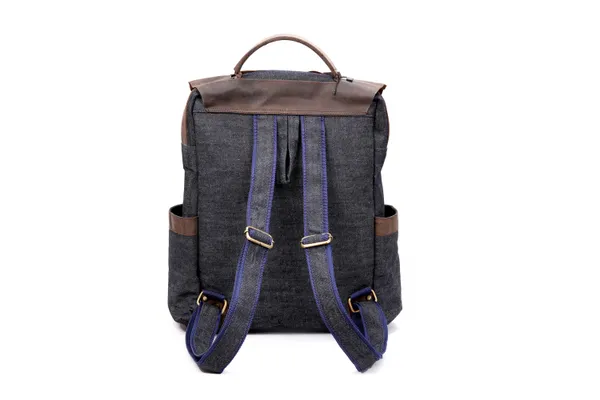 Blue_&_Brown_Vintage_Canvas_Genuine_Leather_Laptop_Backpack_For_Men,Daypack_Canvas_Backpack_For_Men_Women_(_13X17_inchs_)