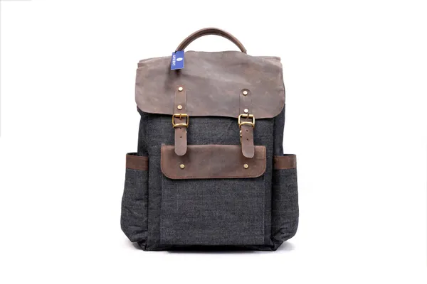 Blue_&_Brown_Vintage_Canvas_Genuine_Leather_Laptop_Backpack_For_Men,Daypack_Canvas_Backpack_For_Men_Women_(_13X17_inchs_)