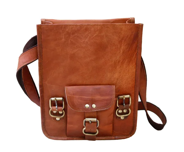Brown_9_Inch_Genuine_Leather_Satchel_I-Pad_Messenger_Bag_For_Men_And_Women_(_11x9_inchs_)