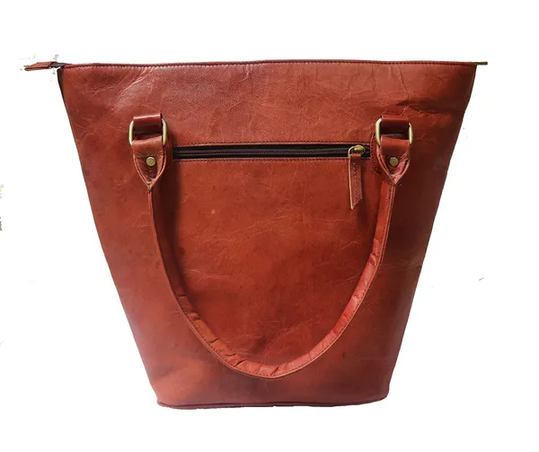Brown_Genuine_Leather_Tote_Bag_For_Women_With_Zipper_-_Travel,_Work,_Over_The_Shoulder_Purses_(_13x14_inchs_)