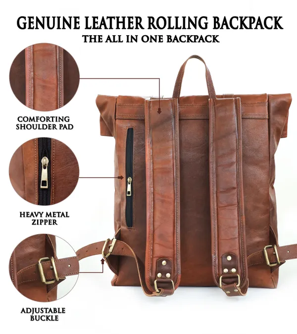 Brown_Genuine_Leather_Roll_Top__Backpack_For_Men_And_Women_Vintage_Large_Laptop_And_Travel_Bag_Best_Rucksack_For_Work,_Adventure,_And_Business_Genuine_Leather_Bookbag_(_12x16_inchs_)