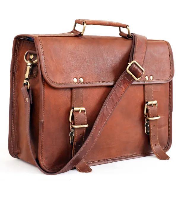 Brown_14_Inch_Genuine_Leather_Messenger_Bag_Vintage_Small_Briefcase_Shoulder_Crossbody_Satchel_For_Men_And_Women_Ideal_For_Laptop,_Ipad,_And_Tablet_(_10x14_inchs_)
