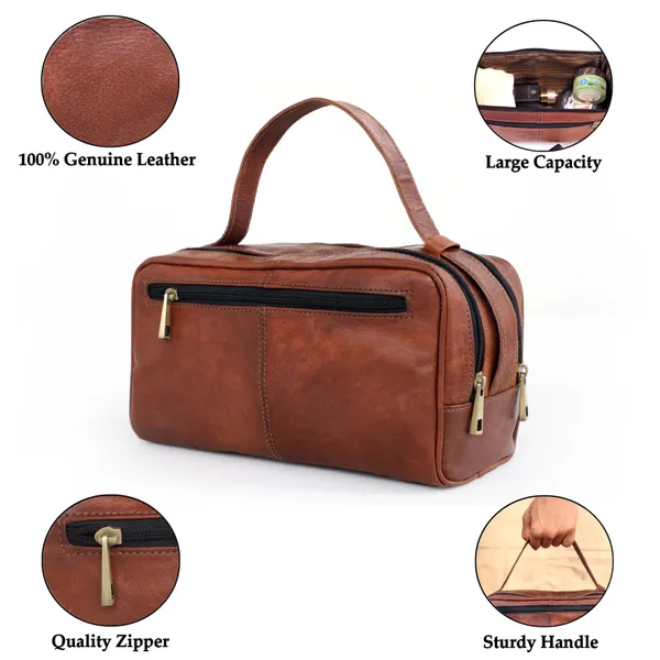 Brown_Genuine_Leather_Toiletry_Bag_Large_Dopp_Kit__Travel_Pouch_Cosmetic_Organizer_(_10x6_inchs_)