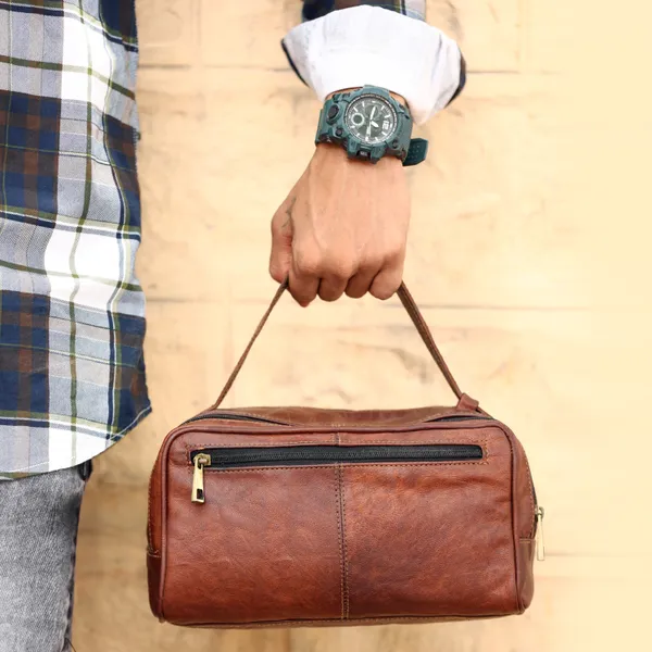 Brown_Genuine_Leather_Toiletry_Bag_Large_Dopp_Kit__Travel_Pouch_Cosmetic_Organizer_(_10x6_inchs_)