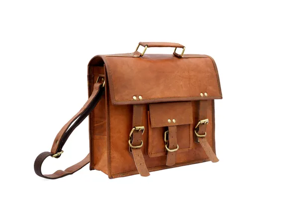 Brown_11"_Small_Genuine_Leather_Messenger_Shoulder_Bag_Cross_Body_Vintage_Bag__Satchel_Purse_Compatible_With_I-Pad_And_Tablet_(_10x13_inchs_)