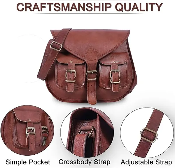 Brown_Handmade_Genuine_Leather_Crossbody_Purse_And_Handbag_Gypsy_Bag_With_Two_Pockets_(_10x13_inchs_)
