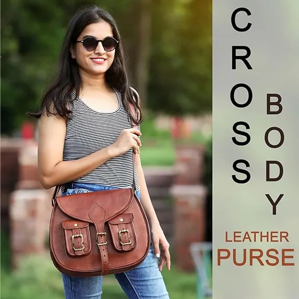 Brown_Handmade_Genuine_Leather_Crossbody_Purse_And_Handbag_Gypsy_Bag_With_Two_Pockets_(_10x13_inchs_)
