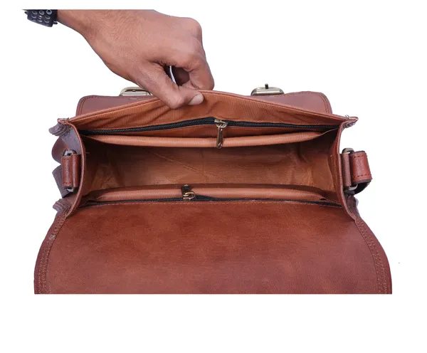 Brown_Handmade_Genuine_Leather_Crossbody_Purse_And_Handbag_Gypsy_Bag_With_Two_Pockets_(_10x13_inchs_)