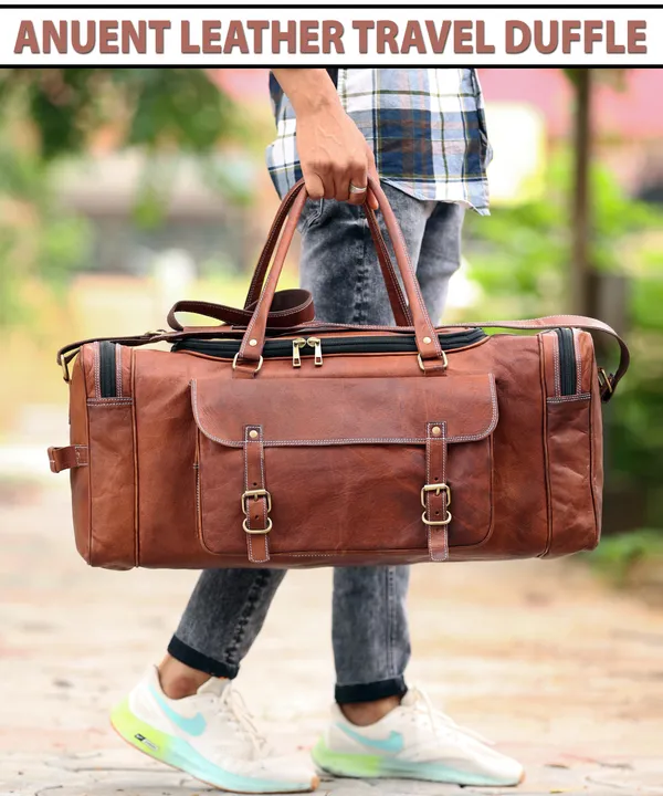Brown_Genuine_Leather_Travel_Weekender_Overnight_Duffel_Bag_(_28x12x14_inchs_)