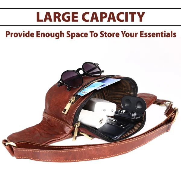 Brown_Genuine_Leather_Fanny_Pack__Belt_Bag_Cross-Body_Fashion_Waist_Packs_Perfect_For_Travel,_Camping,_Cycling,_Running_Bum_Pack_(_8X.45_inchs_)