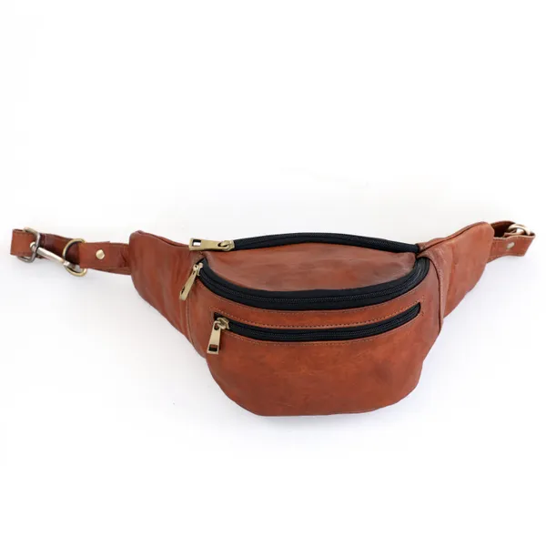 Brown_Genuine_Leather_Fanny_Pack__Belt_Bag_Cross-Body_Fashion_Waist_Packs_Perfect_For_Travel,_Camping,_Cycling,_Running_Bum_Pack_(_8X.45_inchs_)