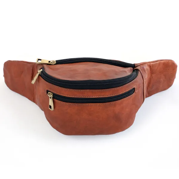 Brown_Genuine_Leather_Fanny_Pack__Belt_Bag_Cross-Body_Fashion_Waist_Packs_Perfect_For_Travel,_Camping,_Cycling,_Running_Bum_Pack_(_8X.45_inchs_)