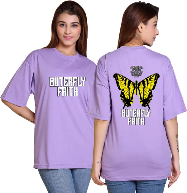 Purple_Cotton_Blend_Casual_Oversized_T-Shirt_For_Women