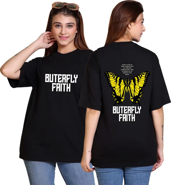 Black_Cotton_Blend_Casual_Oversized_T-Shirt_For_Women