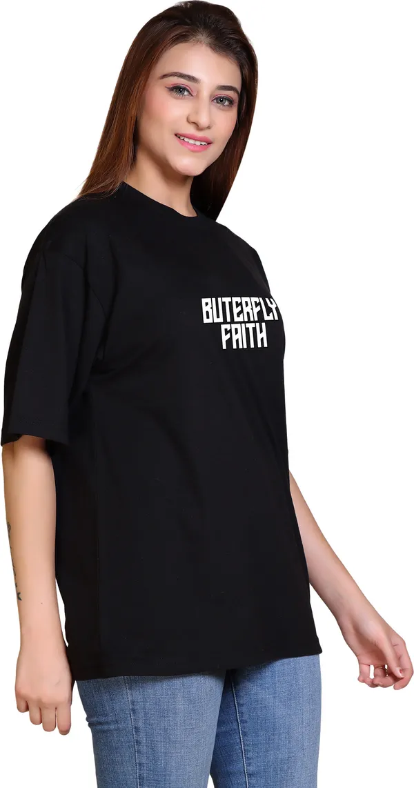 Black_Cotton_Blend_Casual_Oversized_T-Shirt_For_Women