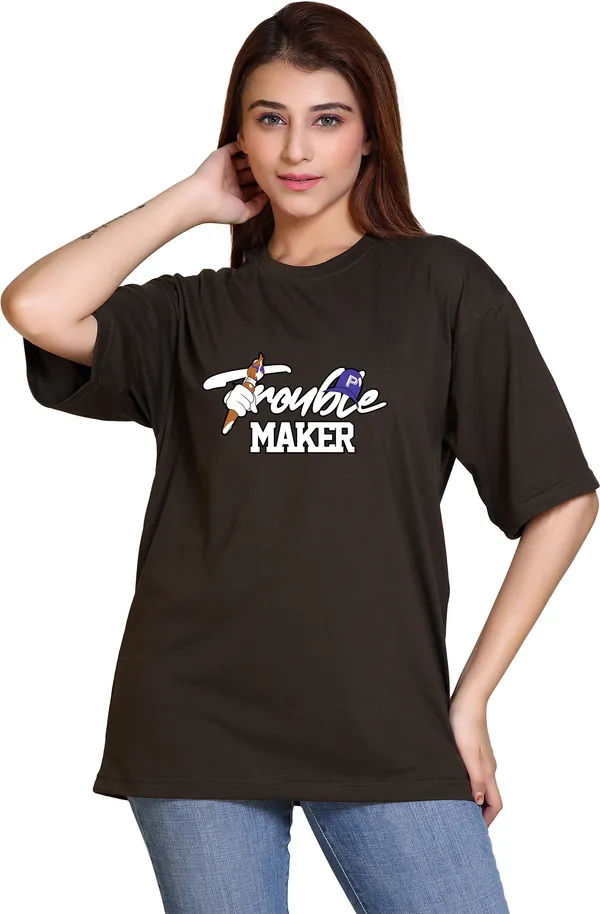 Pack_of_2_Maroon_Cotton_Blend_Casual_Oversized_T-Shirt_For_Women