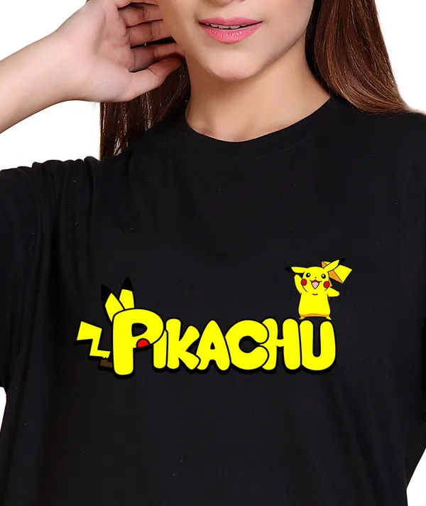 Black_Cotton_Blend_Casual_Oversized_T-Shirt_For_Women