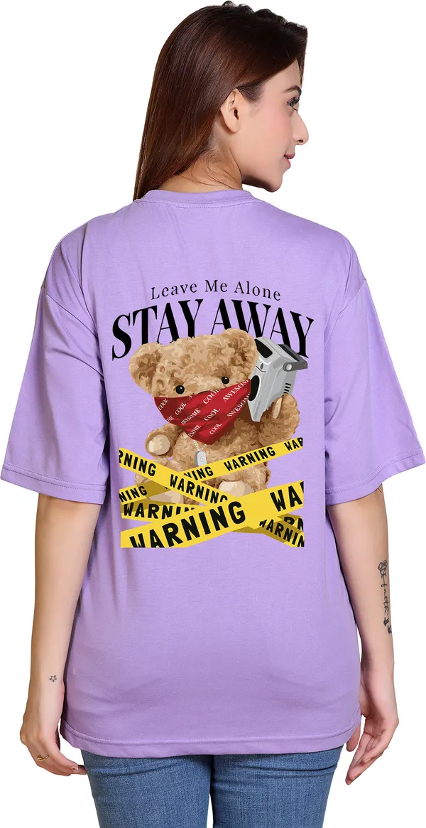Purple_Cotton_Blend_Oversized_T-Shirt_For_Women
